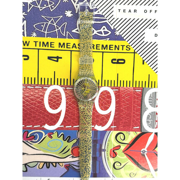 Swatch watch TAI SUN GG133 1995 Standard Gents New Old Stock - Picture 3 of 6